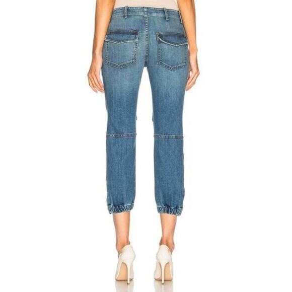 Nili Lotan French Military Jean Jogger Pants Cropped Size 30 - Picture 2 of 7